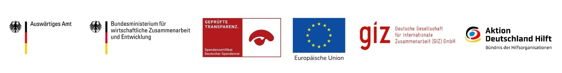Logos Zertifikate und Geldgeber