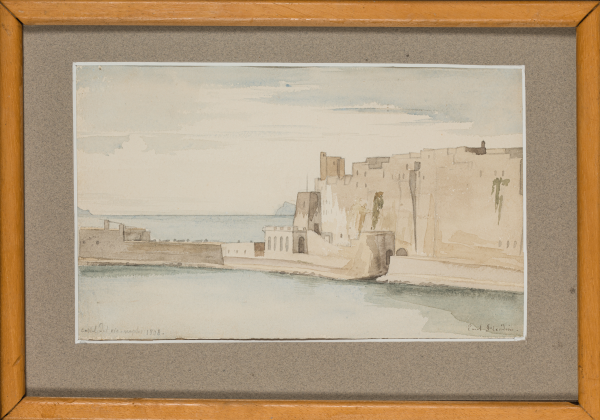 Le Castel dell’Ovo à Naples, 1838 - Inv. 2022.20.4
