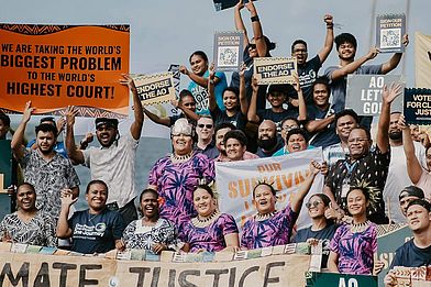 Demonstration für Klimagerechtigkeit