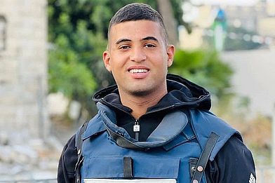 Palestinian journalist Hossam Shabat