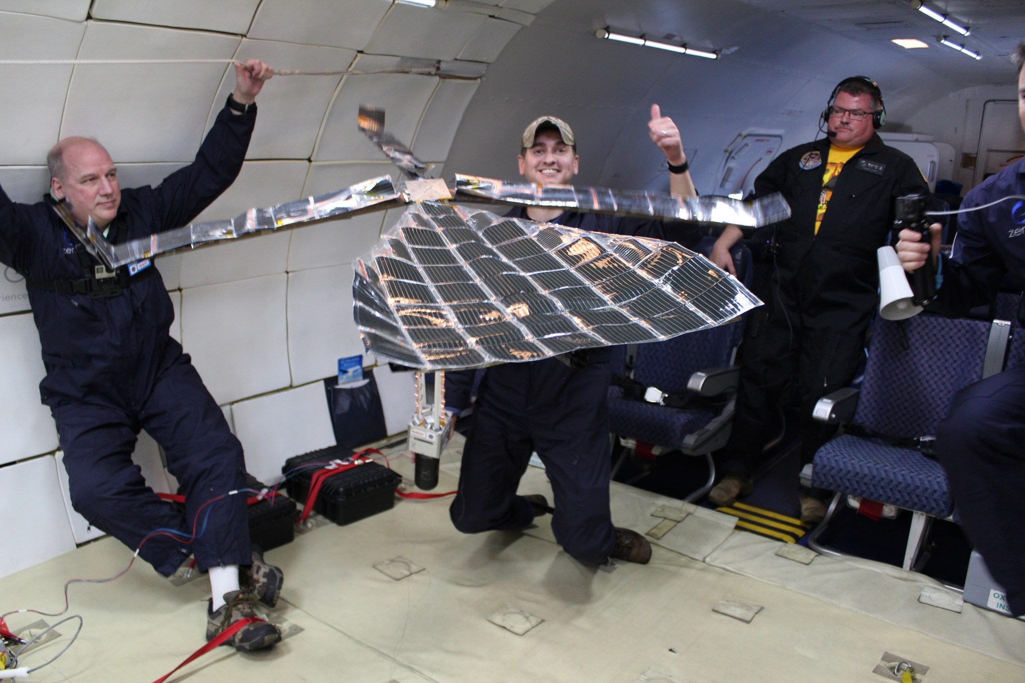 photo of LISA-T in zero gravity