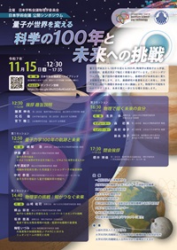 公開シンポジウム「量子が世界を変える 科学の100年と未来への挑戦」