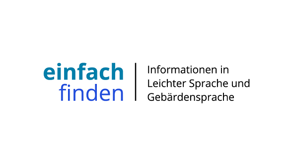 Logo einfach finden: Informationen in Leichter Sprache und Gebärdensprache