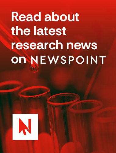 Read about the latest research news on Newspoint, test tubes and Newspoint icon
