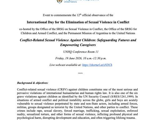 Concept Note – 12th International Day for the Elimination of Sexual Violence in Conflict