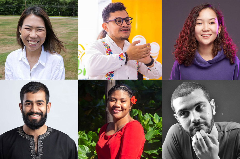 A collage of young human rights champions.
