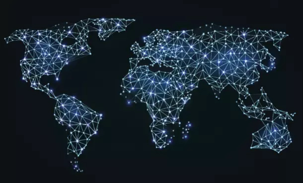 map with data points