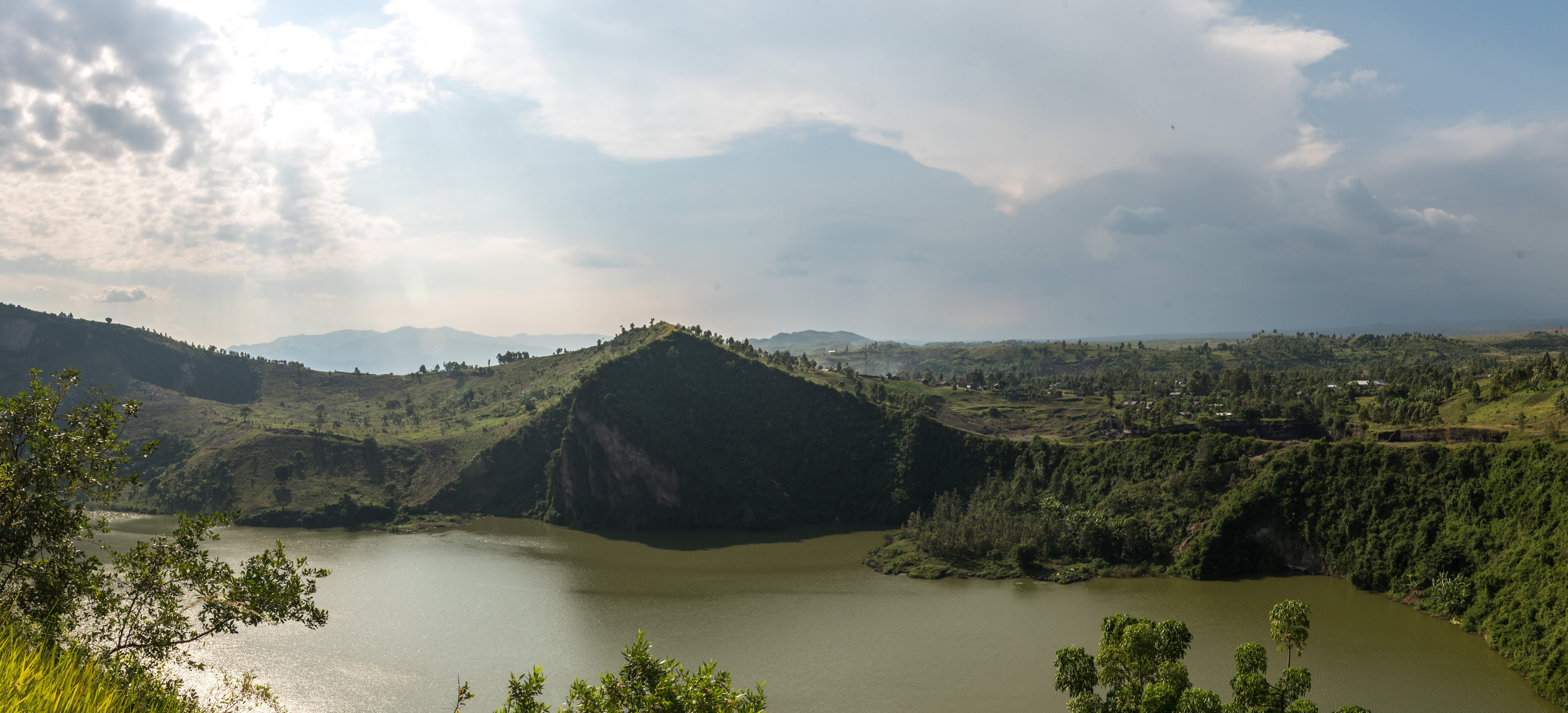 Panoramic view of Lac Vert, Goma, DRC