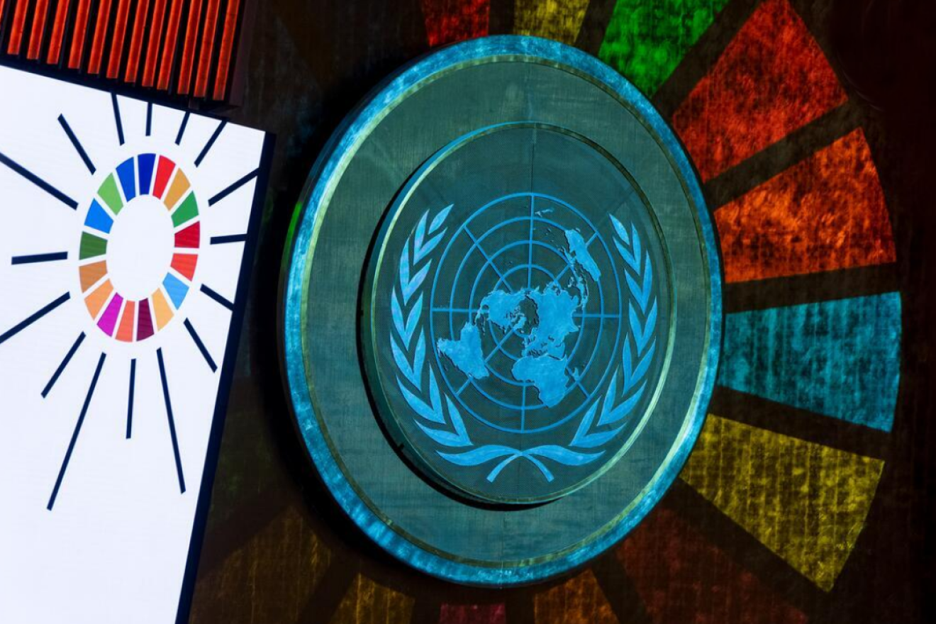 SDG logo in General Assembly hall