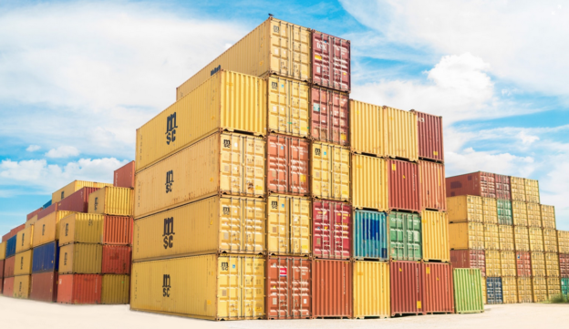 Photo of shipping containers
