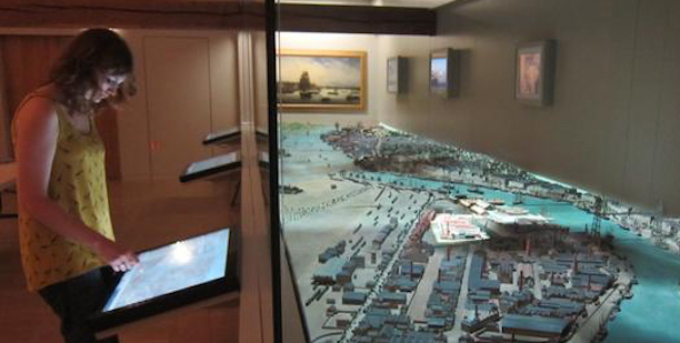 nantes 1900, maquette interactive, plan relief
