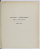 Répertoire chronologique d'épigraphie arabe <br> 1931-1956