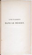 Une passion dans le désert. Études philosophiques T. 16 <br> 1837