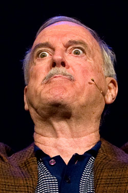 Cleese performing his one-man show earlier this month.