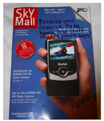 sky mall autographed