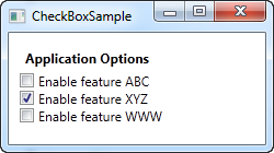 A simple CheckBox control