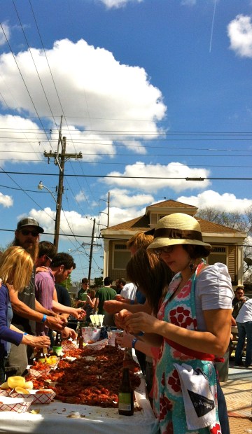 Eating crawfish. Once you know, you know.
