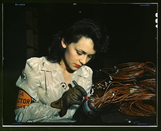 Woman Aircraft Worker- Burbank, California 1942