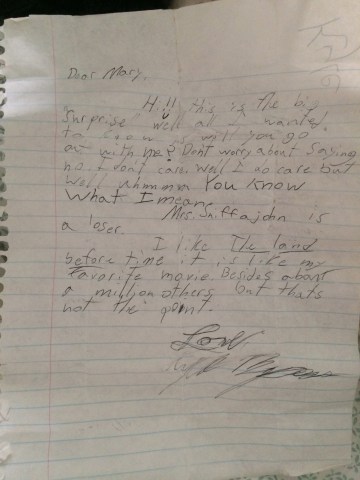 Dear Mary...
