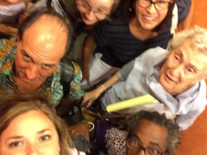 Here's a few of us in an elevator selfie I made us take.