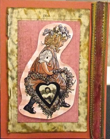 Mothers' Day 2013 handmade greeting card, collage art