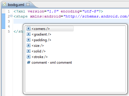 android-shapes-options android shapes options