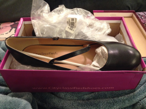 The shoes.