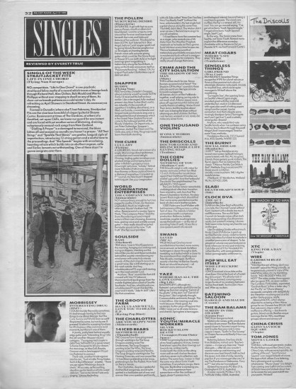 Everett True reviews the singles of the week, 22nd April 1989 Everett True reviews the singles of the week, 22nd April 1989