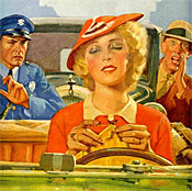 WomanDrivingKnittingS