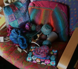 chair and cushions