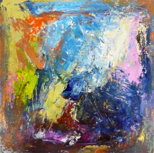 Underpainting with palette knife