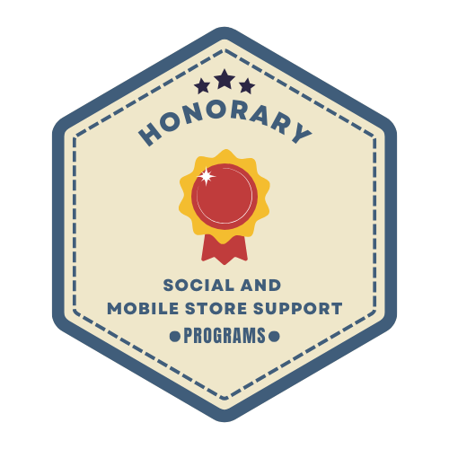 Honorary badge for Social Support and Mobile Store Support contributors