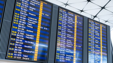 Airport terminal board
