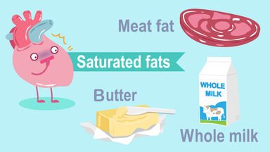 example of saturated fat