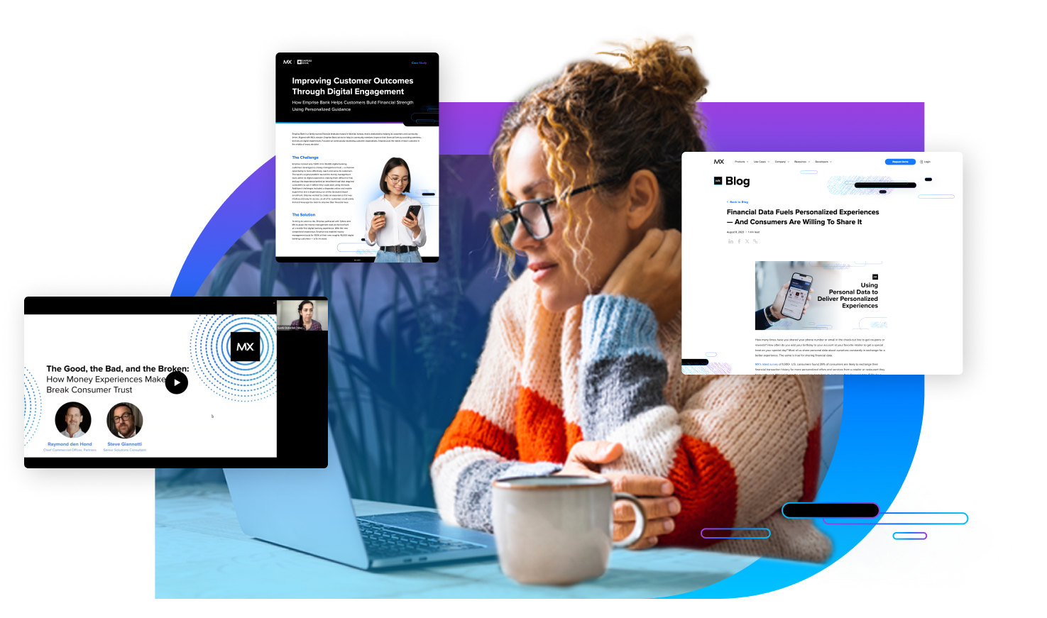 woman on a laptop