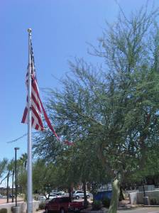 IMG00247-20110801-1315 US Flag in front of Mesa Post Office