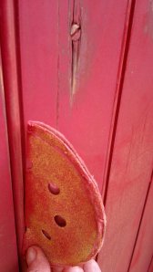 Me sanding garage doors