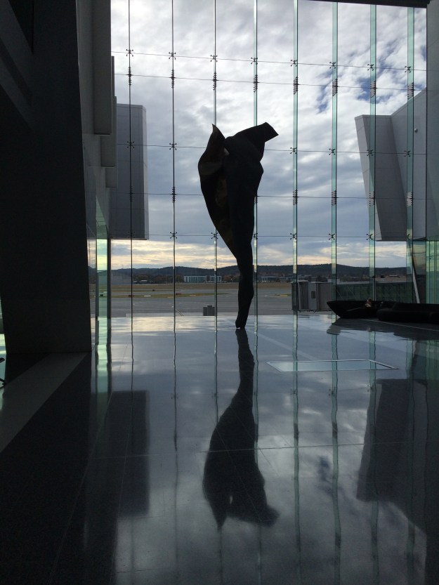 Sculpture at Canberra airport