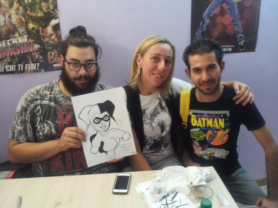Miko Turriziani (disegnatore) Speranza Ferrara e Mirko Giovannoni alla Bottega della Lettura di Anzio