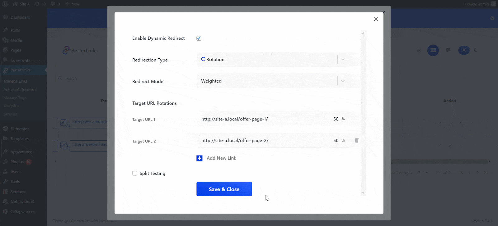 How To Carry Out Split Test Using Dynamic Redirects On BetterLinks? 4 Split Test