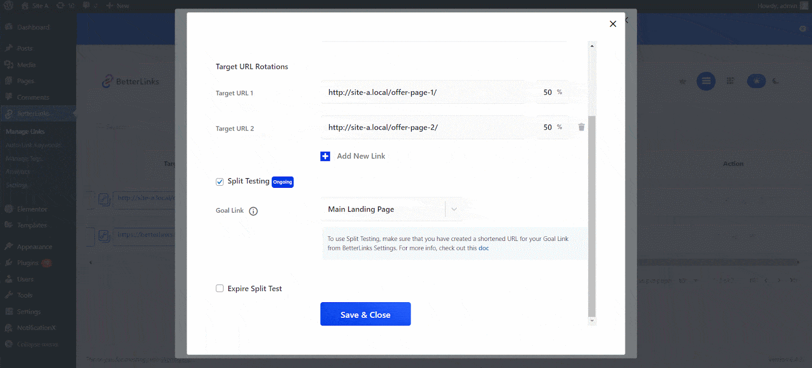 How To Carry Out Split Test Using Dynamic Redirects On BetterLinks? 7 Split Test