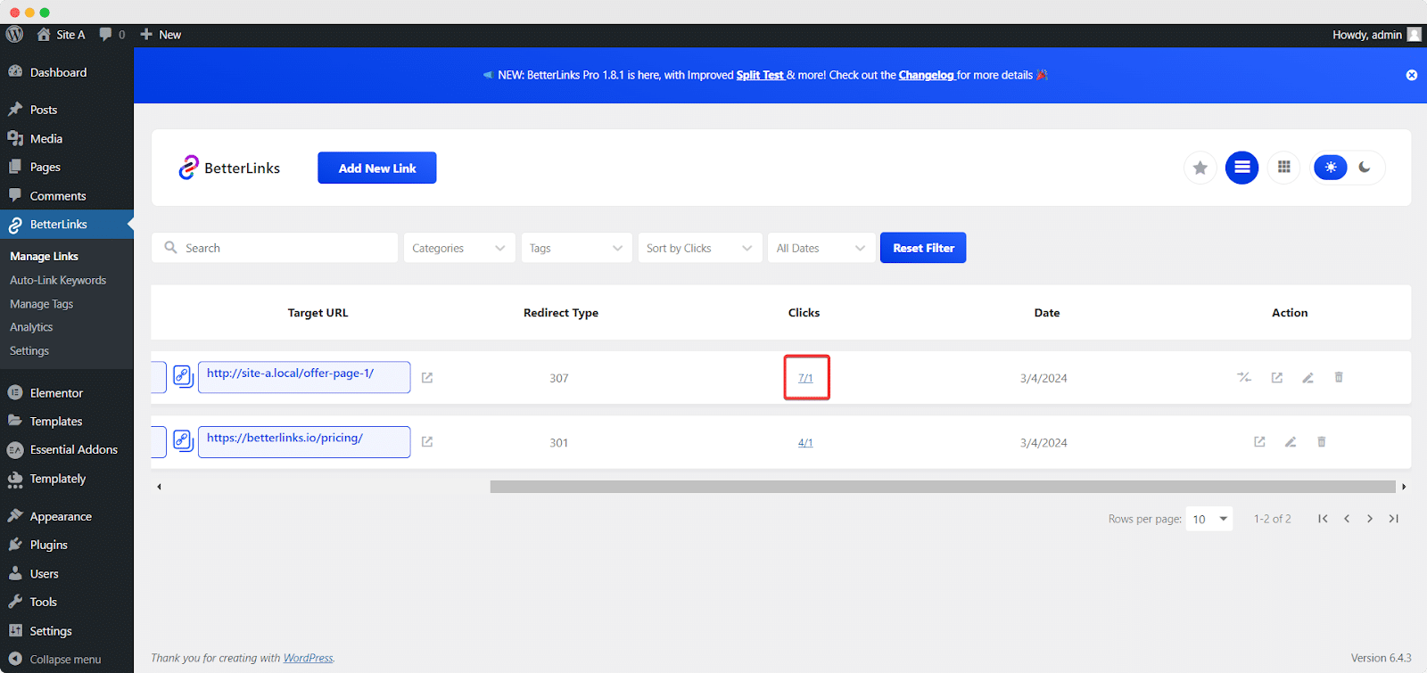 How To Carry Out Split Test Using Dynamic Redirects On BetterLinks? 1 Split Test