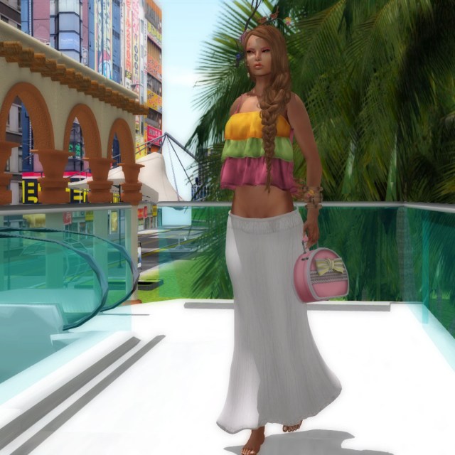 Sassy! Boho Skirt & Monochromatic top