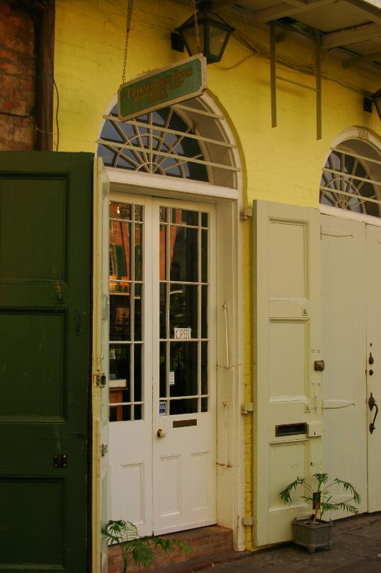 The entrance to Faulkner House Books