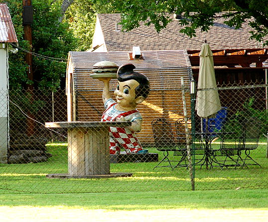 Big Boy in a Dallas Backyard