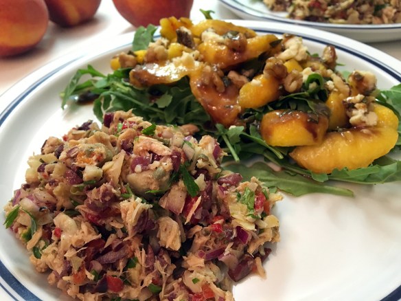 Tuna with peach