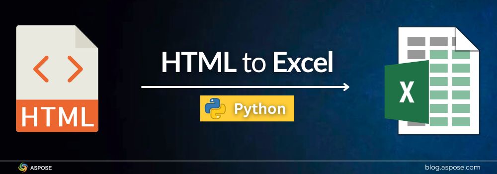 Python에서 HTML을 Excel로 변환하기