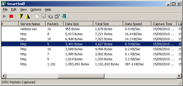 sniffer_statistics sniffer_statistics