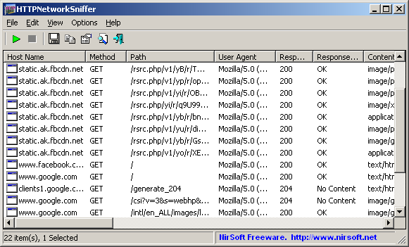 HTTPNetworkSniffer HTTPNetworkSniffer
