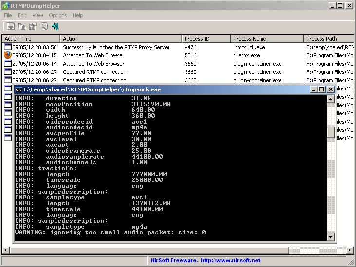 RTMPDumpHelper and RTMPDump toolkit RTMPDumpHelper and RTMPDump toolkit